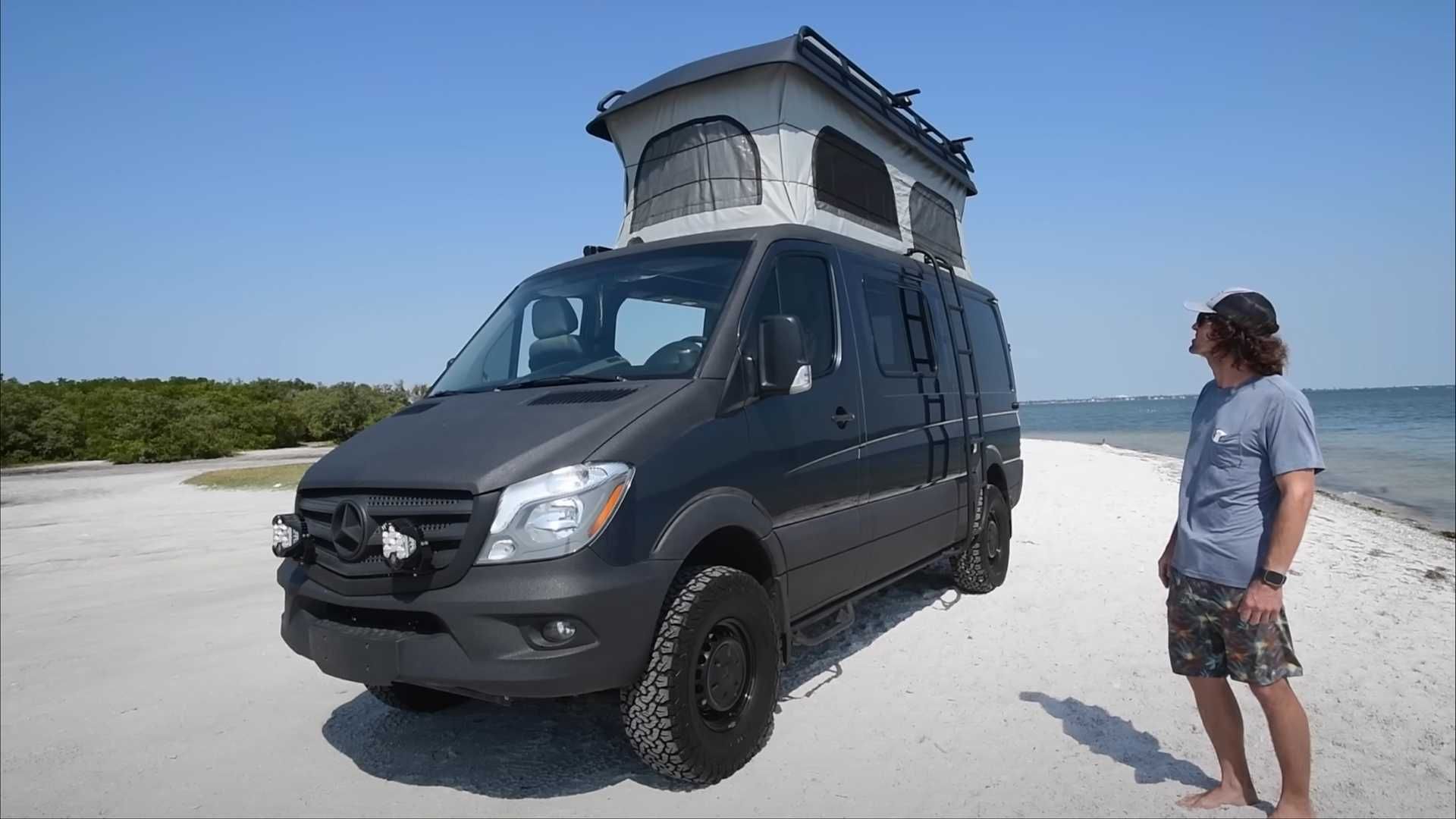 4WD Mercedes Sprinter Pop Top Camper Conversion Is A