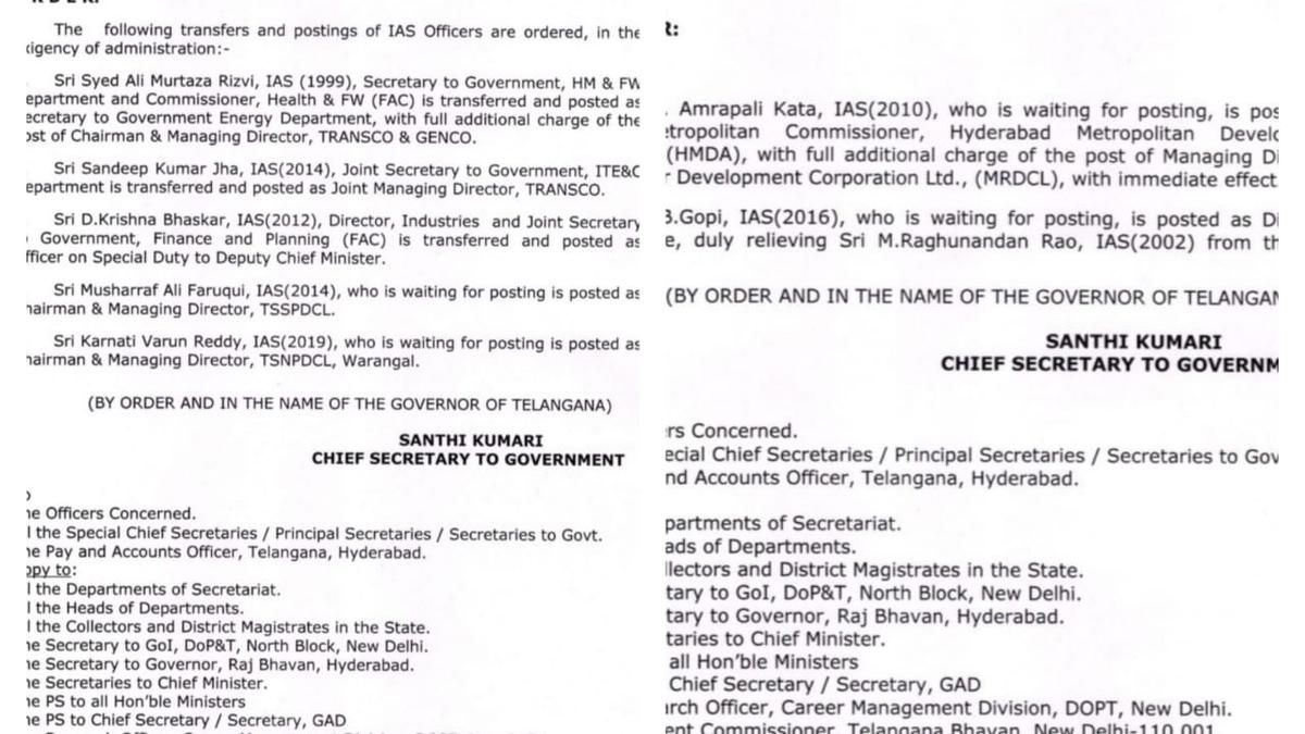 Seven Ias Officers Get New Postings In A Minor