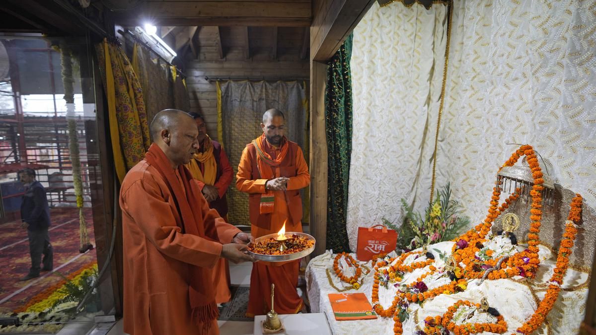 Yogi Adityanath Visits Ayodhya Ahead Of PM Modis Visit