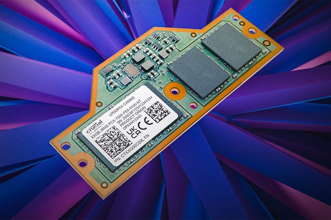 Micron Ships Crucial Branded LPCAMM2 Memory Modules