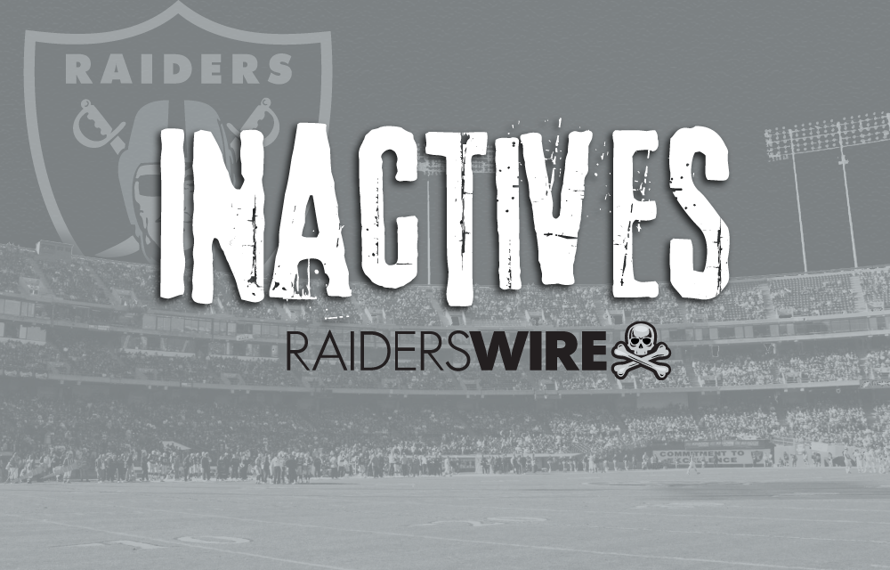 Raiders Week Inactives Vs Buccaneers Jakobi Meyers