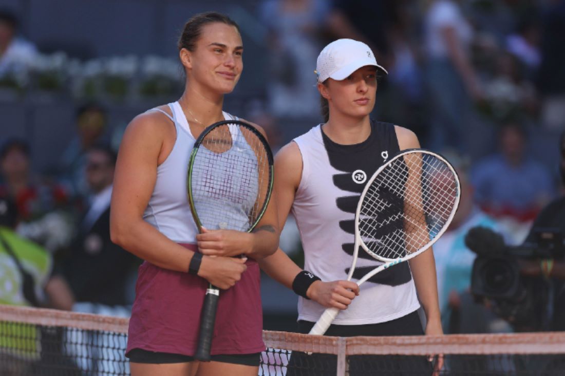 Aryna Sabalenka And Iga Swiatek Training Video Goes