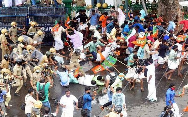 Anti-government protests rock Kerala for fourth day