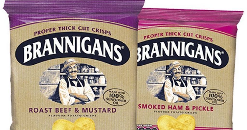 brannigans crisps beef and mustard