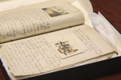 Family donates 116-year-old diary to historical society