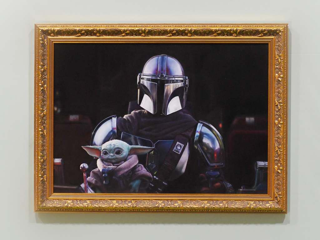 Baby Yoda painting hangs in National Portrait Gallery…