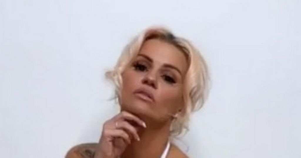 Kerry Katona strikes a pose in lacy underwear for her…