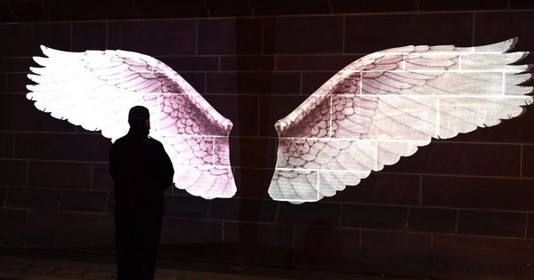 Beautiful new angel wings you can see in Liverpool this month