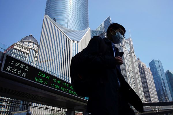 Asian shares slip from all-time highs; oil falls on virus case surge