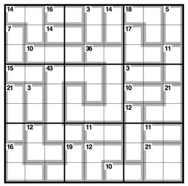 Killer Sudoku - Difícil 