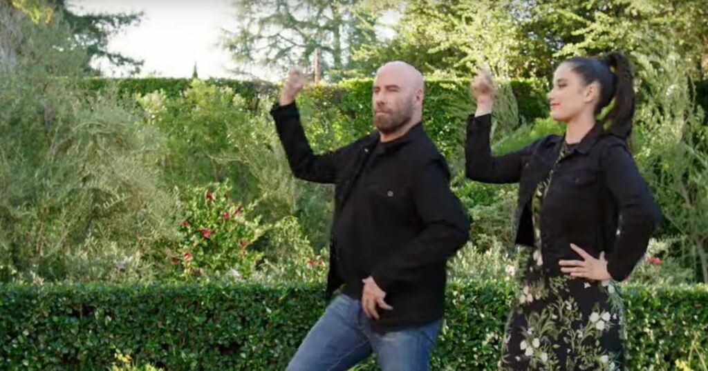John Travolta recreates iconic Grease hand jive dance…