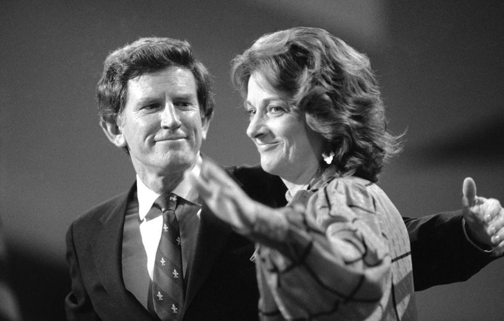 Lee Hart, wife of 1984 presidential hopeful Gary Hart,…