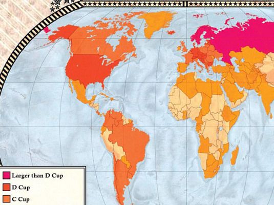 Maps reveal nations' manhood, obesity and divorce rates