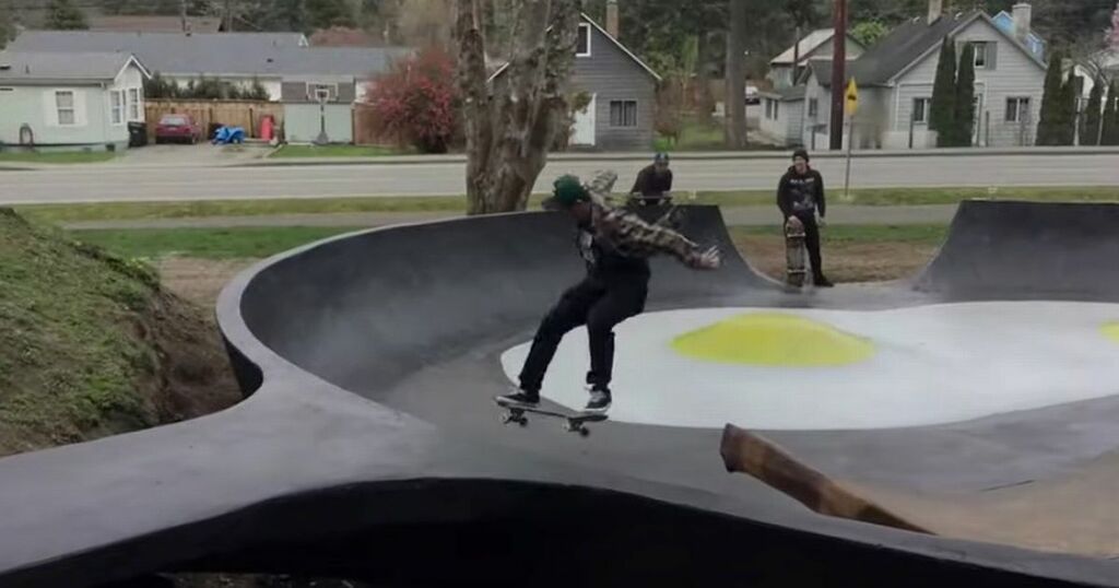 Artist creates unique skatepark that looks like a…