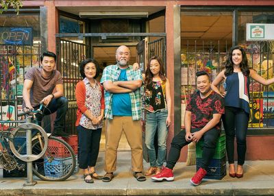 The stars of 'Kim's Convenience' blast its "overwhelmingly white" production team