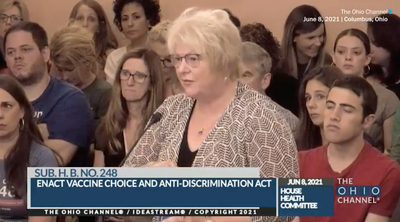 This anti-vaxx doctor is seriously telling lawmakers vaccinated people are "magnetized"