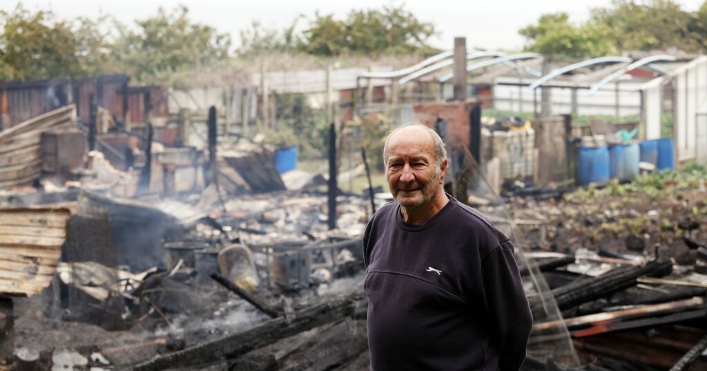 Allotment owner's devastation after fire destroys…
