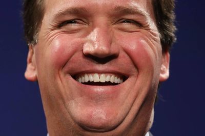 Tucker Carlson thinks he's the victim of a super serious top-secret spy game that is definitely real