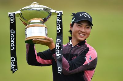 Min Woo Lee buries birdie putt, wins three-way playoff to capture European Tour’s abrdn Scottish Open