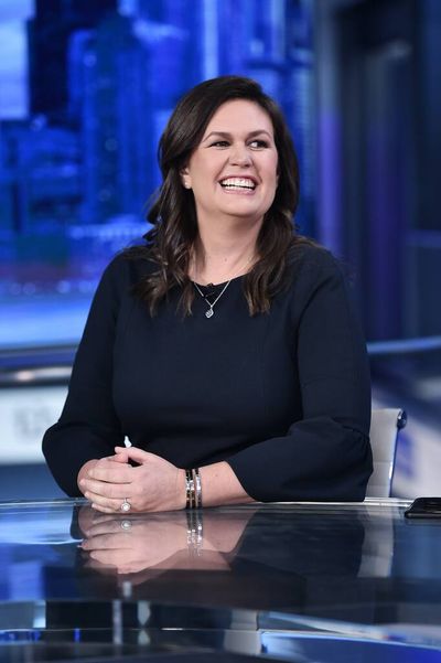 Sarah Sanders is here for the vaccine — as long as she can credit Trump for it