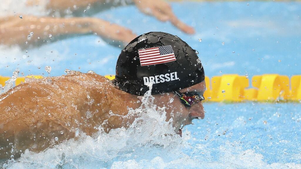 Caeleb Dressel wins Olympic gold in men's 100m…