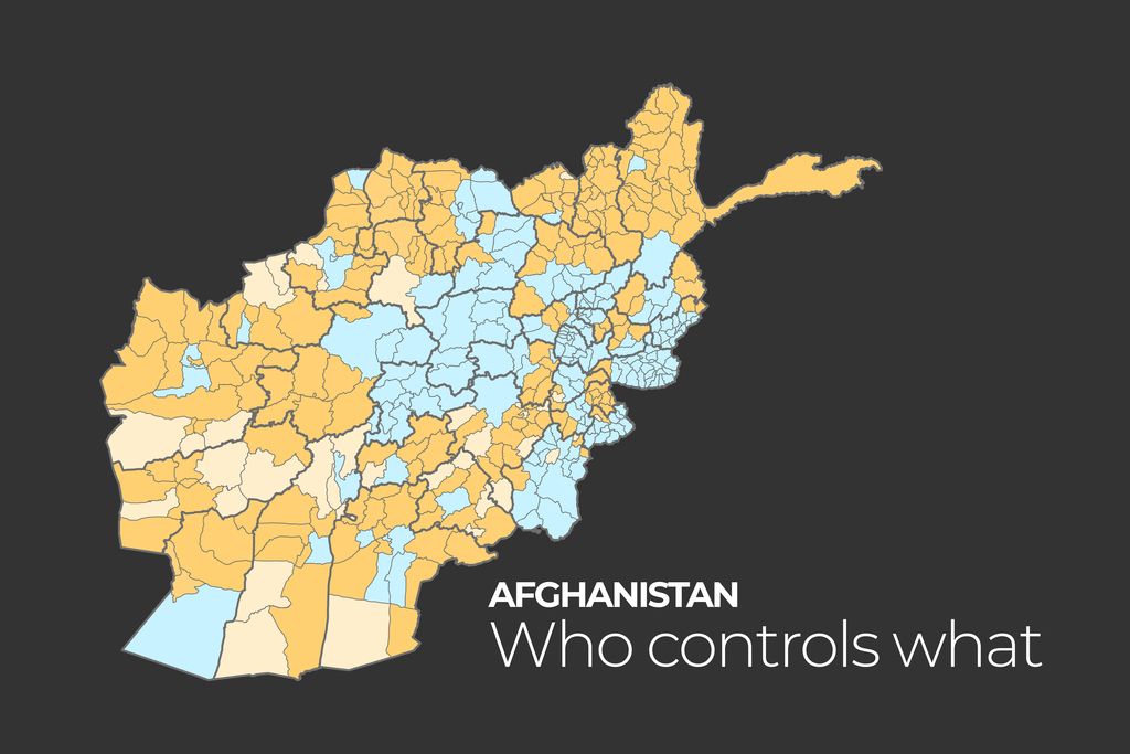 Infographic Who controls what in Afghanistan