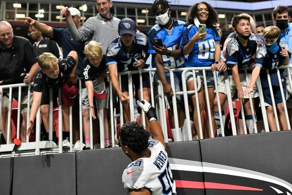 Titans' Rashad Weaver reacts to standout performance vs. Bucs