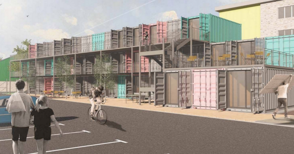 New shipping container office scheme in Cardiff opens…