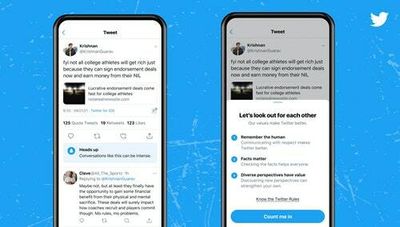 Twitter has introduced a bad vibes warning