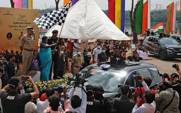 NSG black cat car rally reaches Hyderabad