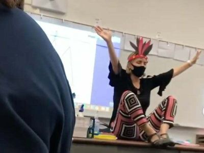 Math teacher mocks Native American culture in uncomfortable clip