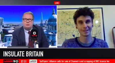 Insulate Britain member from that viral talkRadio clip said what happened was ‘really quite funny’