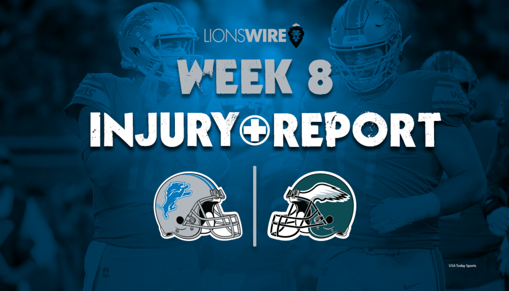 Philadelphia Eagles & Detroit Lions Injury Report for Thursday 9/8 