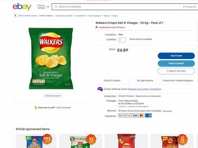 Packets of Walkers selling for £8 on eBay amid crisps shortage