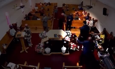 Amazing moment pastor took down gunman in church was caught on camera