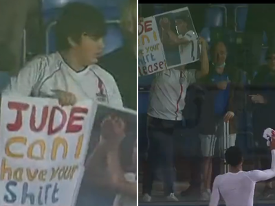 England’s Jude Bellingham apologises after missing fan with huge sign who wanted his jersey