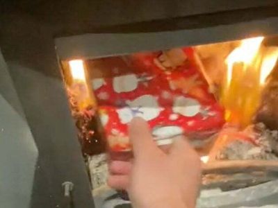 Father sparks outrage for burning fake presents to make sure kids behave at Christmas