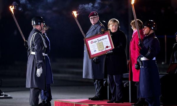 Angela Merkel bows out to the sound of Beethoven and an East German pop hit