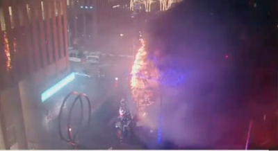 Fox News's Christmas tree burned down, and then things got weird