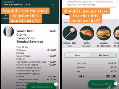 Starbucks custom drink that costs $50 for a single cup is roasted on TikTok