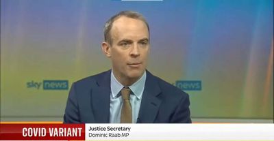 Dominic Raab gets the number of people hospitalised with omicron wrong twice in painful broadcast round