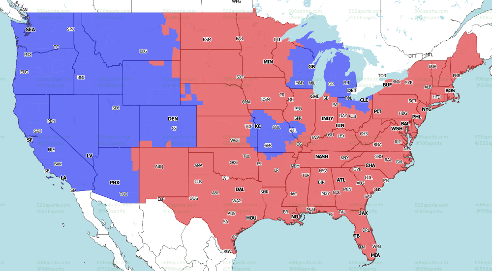 Minam Rams Map Updated TV broadcast map for Rams vs. Seahawks on…
