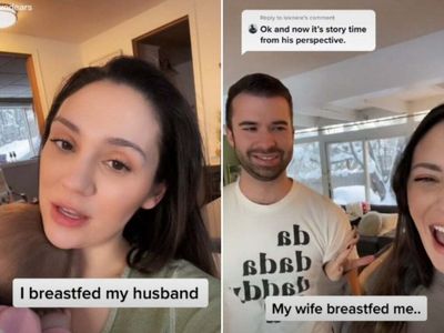 Woman explains why she breastfed her husband in viral TikTok