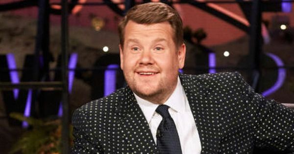 James Corden displays the results of his one stone weight loss