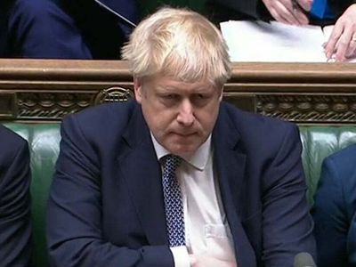 This five second clip of Boris Johnson during PMQs is very revealing