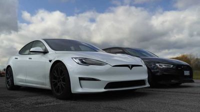 Tuned Audi RS3 Tries Its Luck Against Tesla Model S Plaid In Drag Race