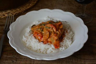 Rachel Roddy’s favourite recipe for mushroom and pepper goulash