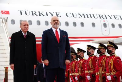 Turkey's Erdogan in Albania to boost bilateral ties