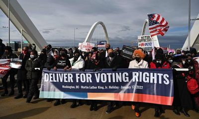 Harris warns voting rights ‘under assault’ as family and activists honor MLK