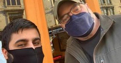 Batgirl star Brendan Fraser pops into Glasgow restaurant during filming